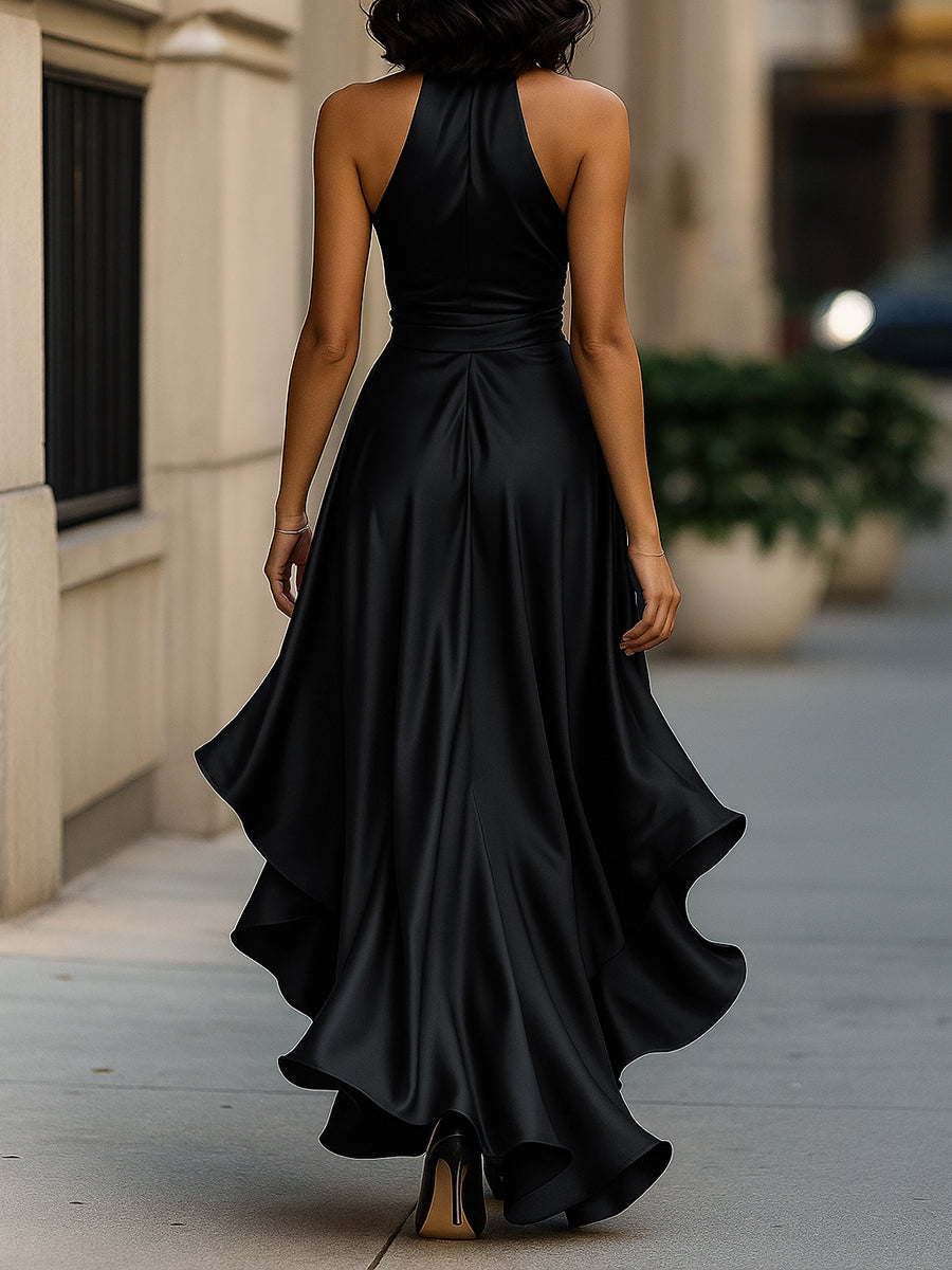Zorynna | Halter Wrap Maxi Dress
