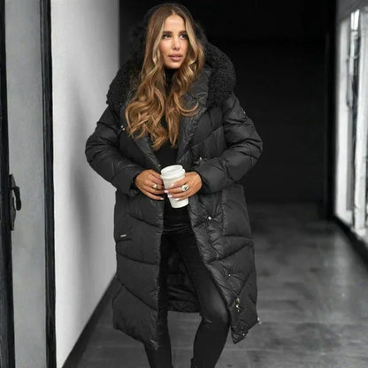 Ysolde | Faux Fur Hooded Puffer Coat