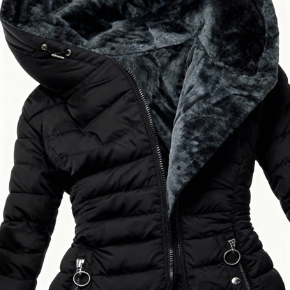 Keely | Plush Lined Hooded Puffer Coat