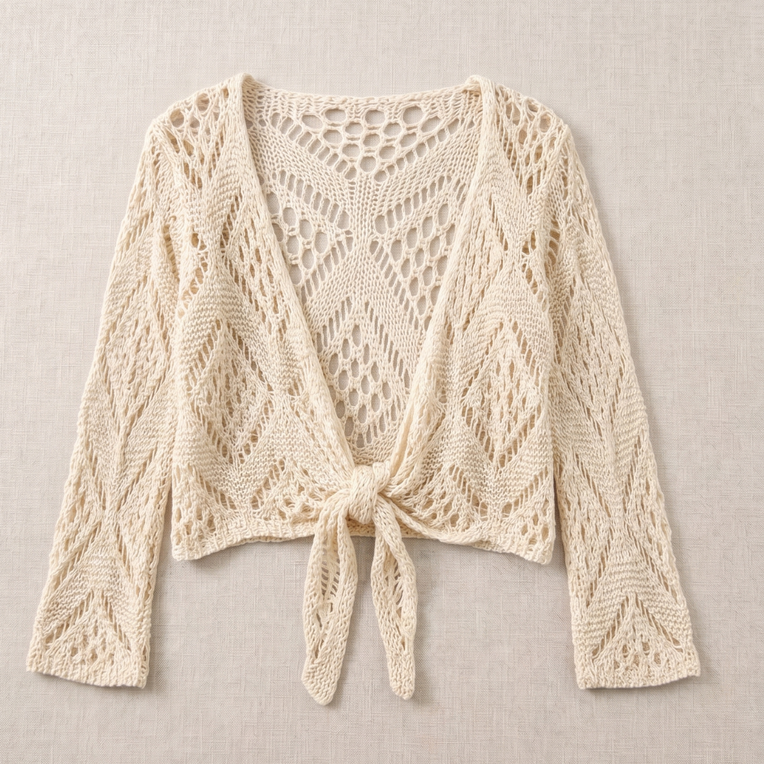 Briellea | Bohemian Tie Front Cardigan