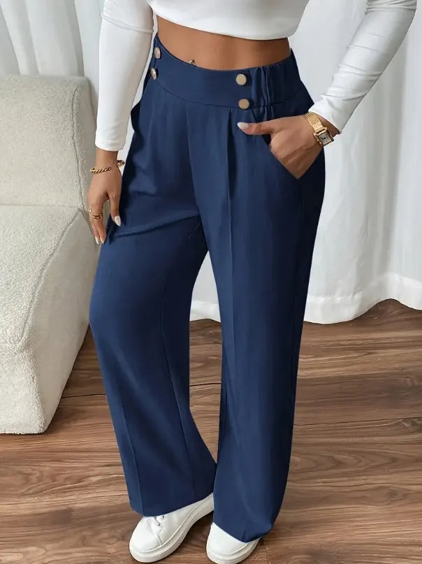 Vianne | Flattering High Waist Wide Leg Pants