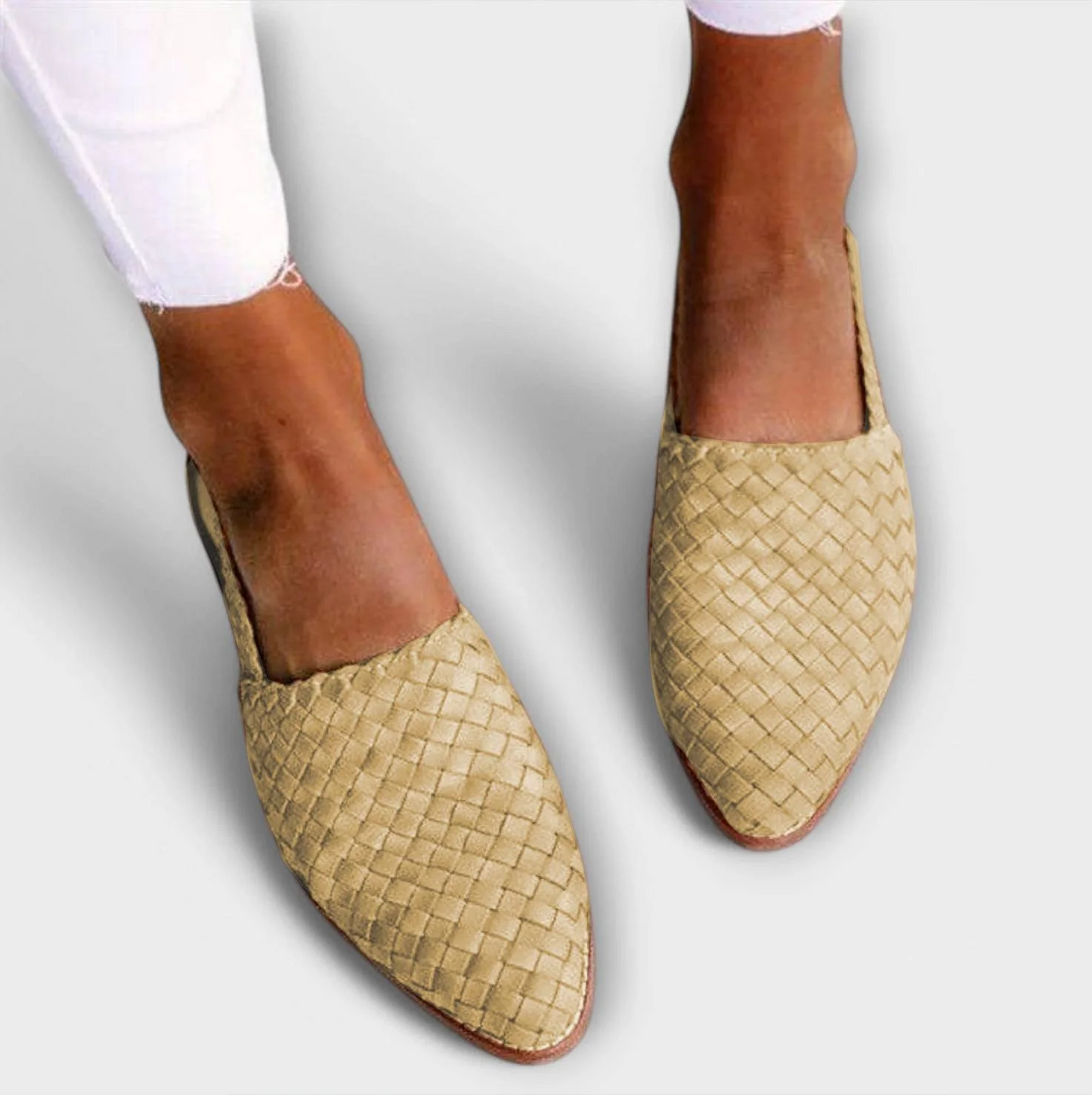 Solavira | Woven Pointed Toe Flats