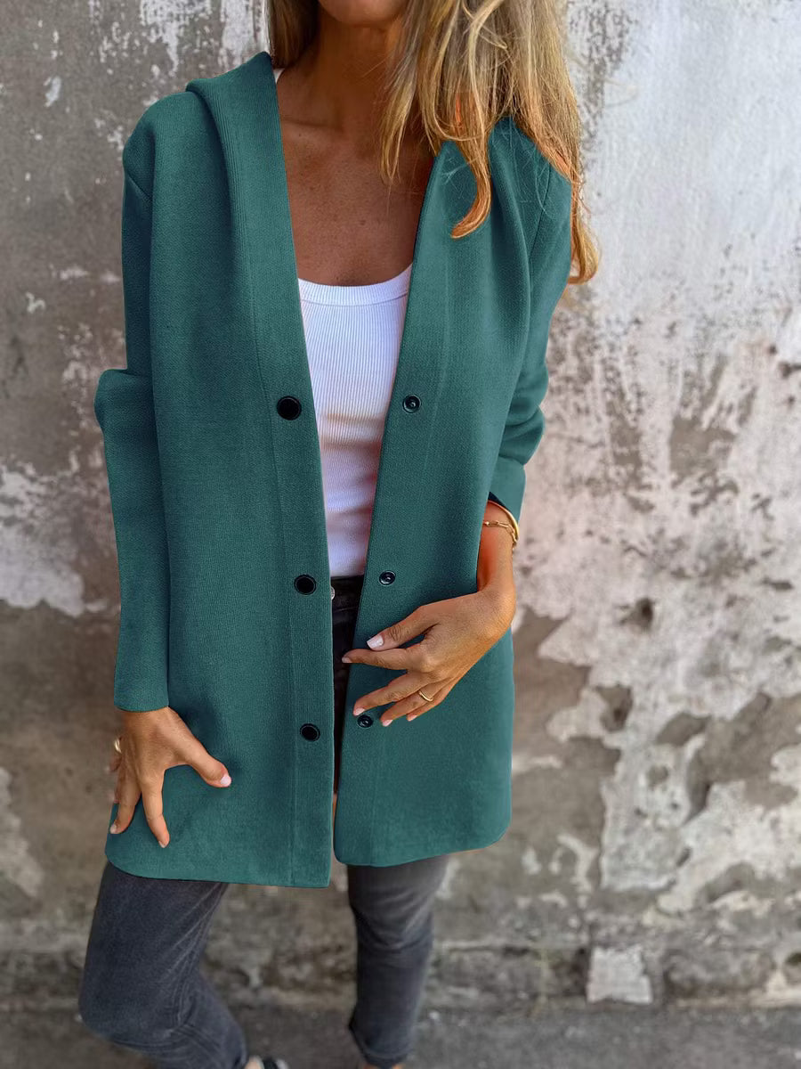 Lunara | Soft Knit Longline Hooded Cardigan