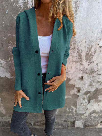 Lunara | Soft Knit Longline Hooded Cardigan
