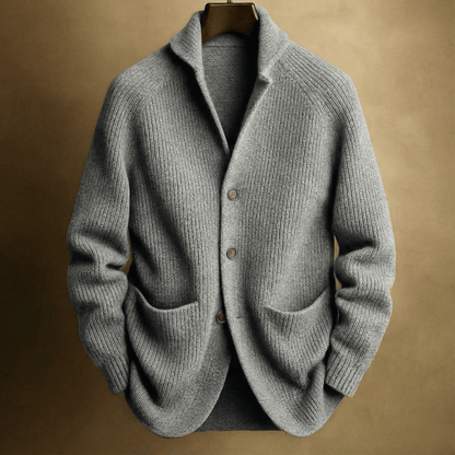 Gavrel | Textured Button Front Knit Blazer