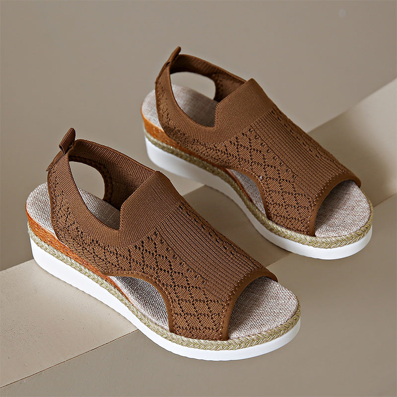 Briseina | Cushioned Platform Walking Sandals