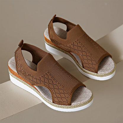 Briseina | Cushioned Platform Walking Sandals