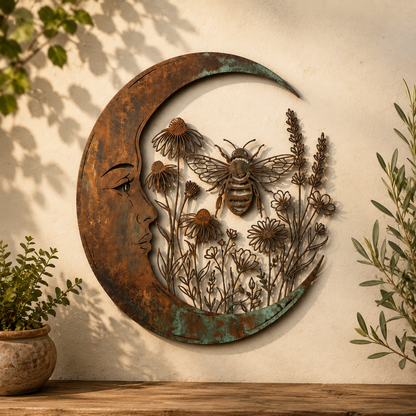 Amelora | Rustic Moon Wall Art