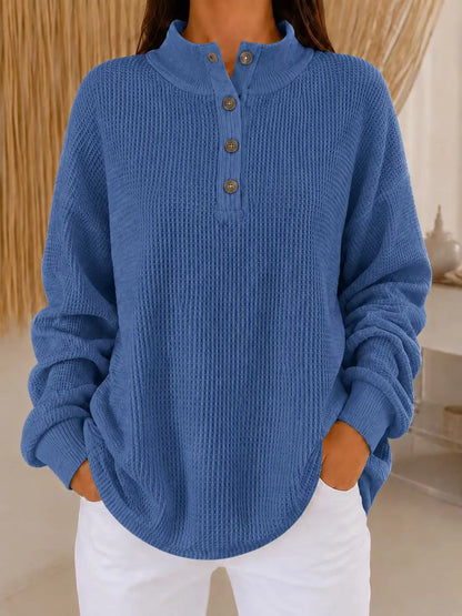 Nesta | Relaxed Mock Neck Knit Sweater