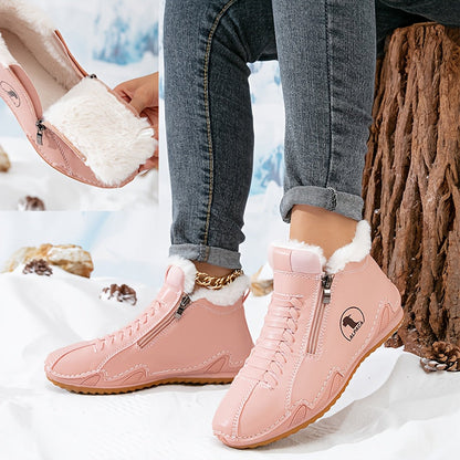 Jovelle | Plush Lined Zip Ankle Boots