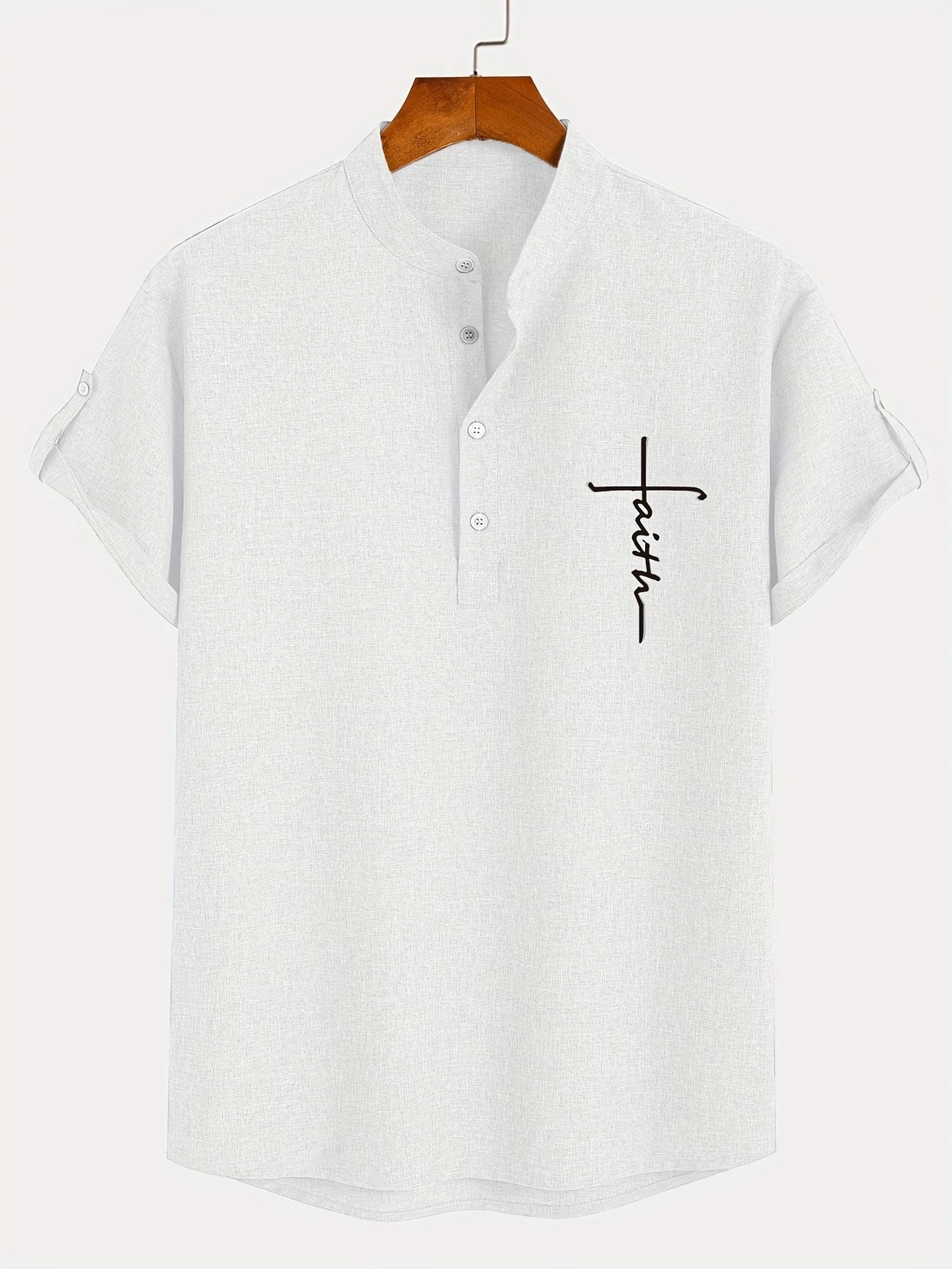 Tavrion | Henley Collar Casual Summer Shirt