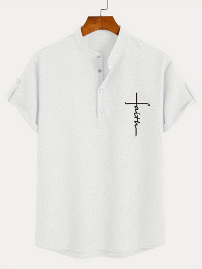 Tavrion | Henley Collar Casual Summer Shirt