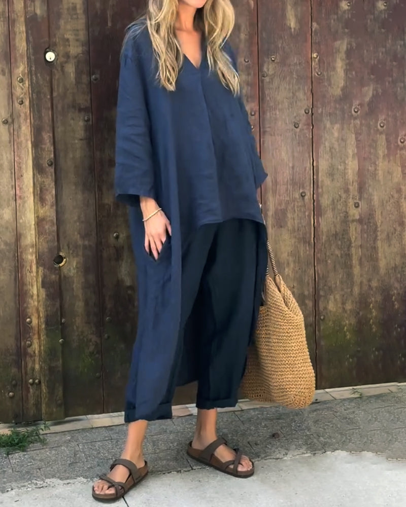 Evania | Relaxed Linen Two Piece Set