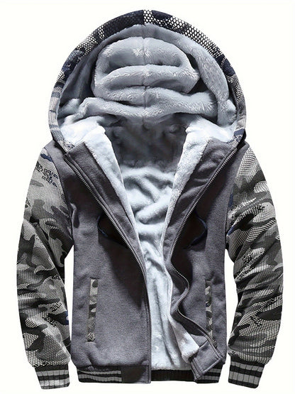 Quinlan | Plush Lined Zip Up Hooded Jacket