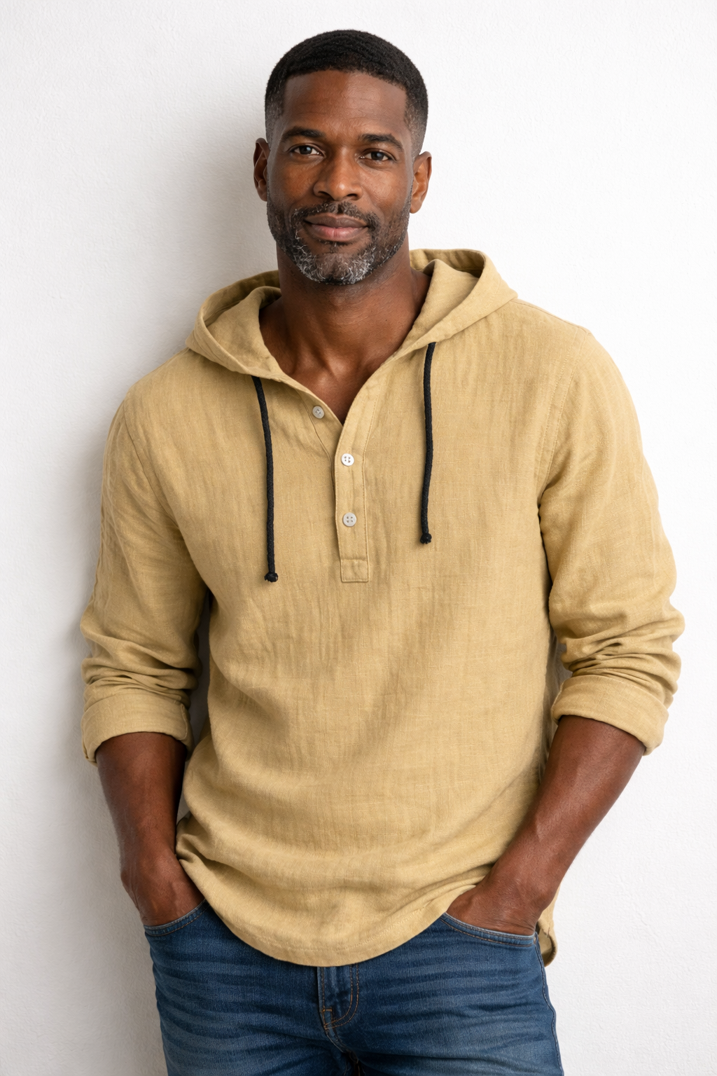 Corven | Hooded Button Casual Shirt