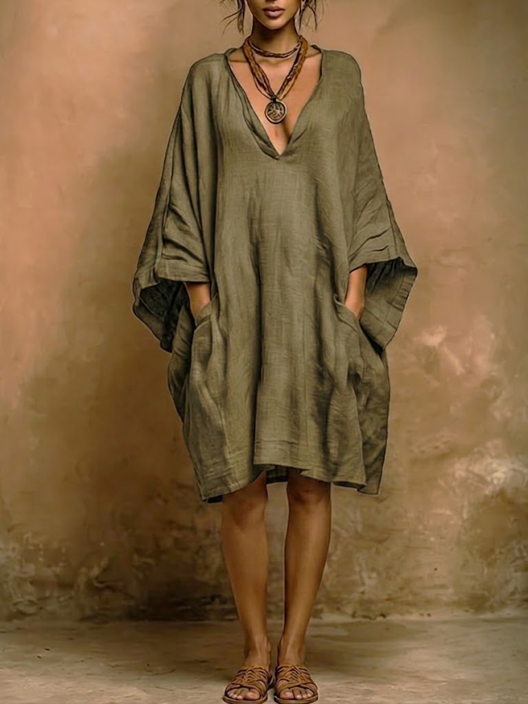 Nirelle | Loose Fit Pocket Mini Dress