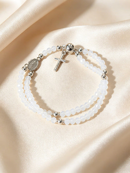 Elyssara | Cross Pendant Beaded Necklace