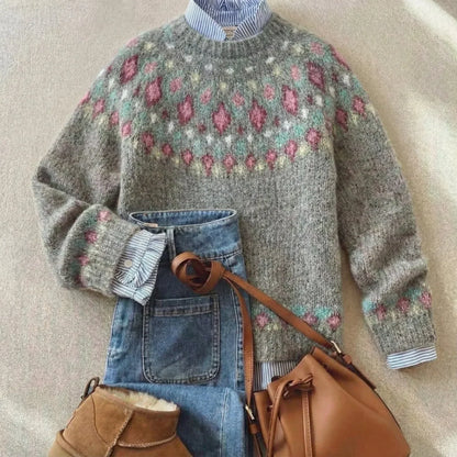 Florrie | Vintage Nordic Knit Sweater