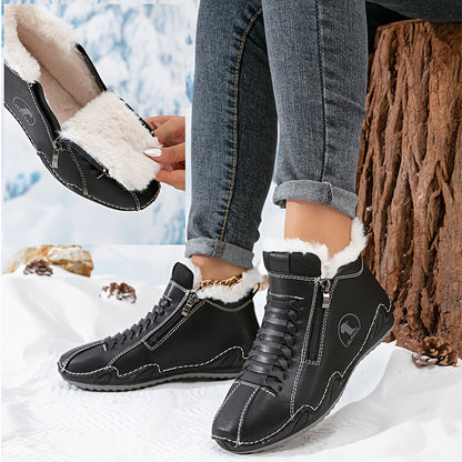 Jovelle | Plush Lined Zip Ankle Boots