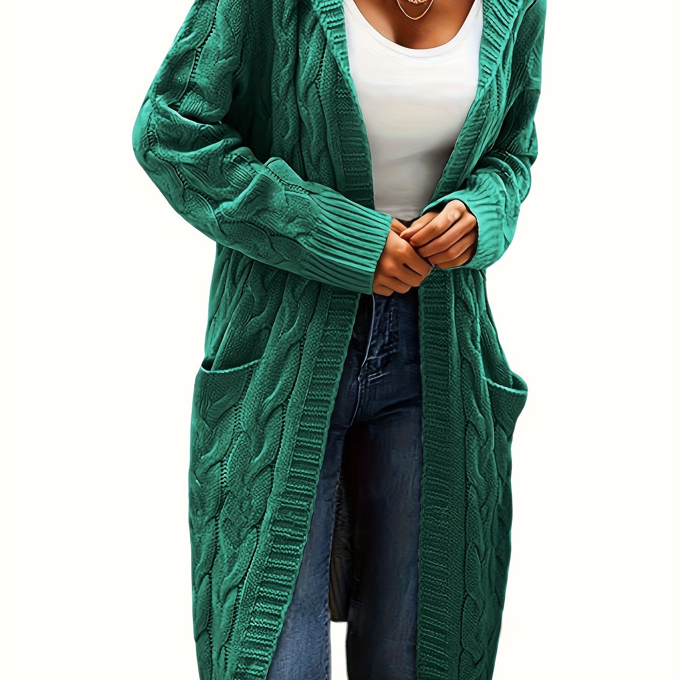 Junivelle | Cable Knit Longline Cardigan