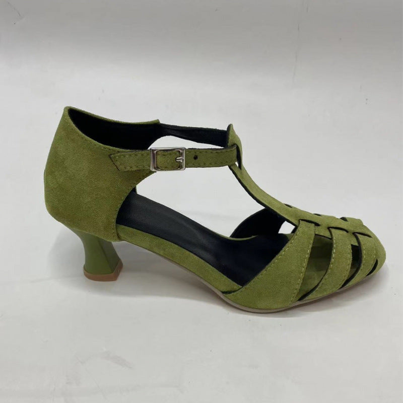 Anastelle | Vintage Cage Strap Heels