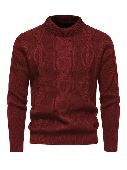 Gannon | Classic Mock Neck Knit Sweater