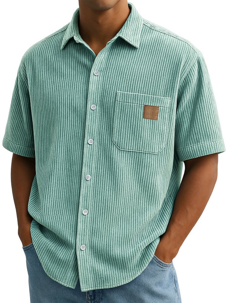 Bastien | Textured Knit Button Shirt