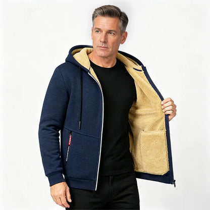 Emmett | Cozy Zip Front Hooded Jacket