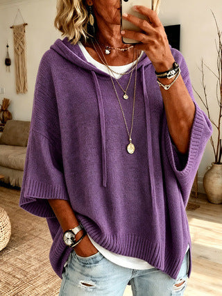 Thalia | Loose Fit Knit Hoodie