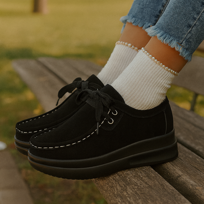 Jovella | Lace Up Comfort Loafers