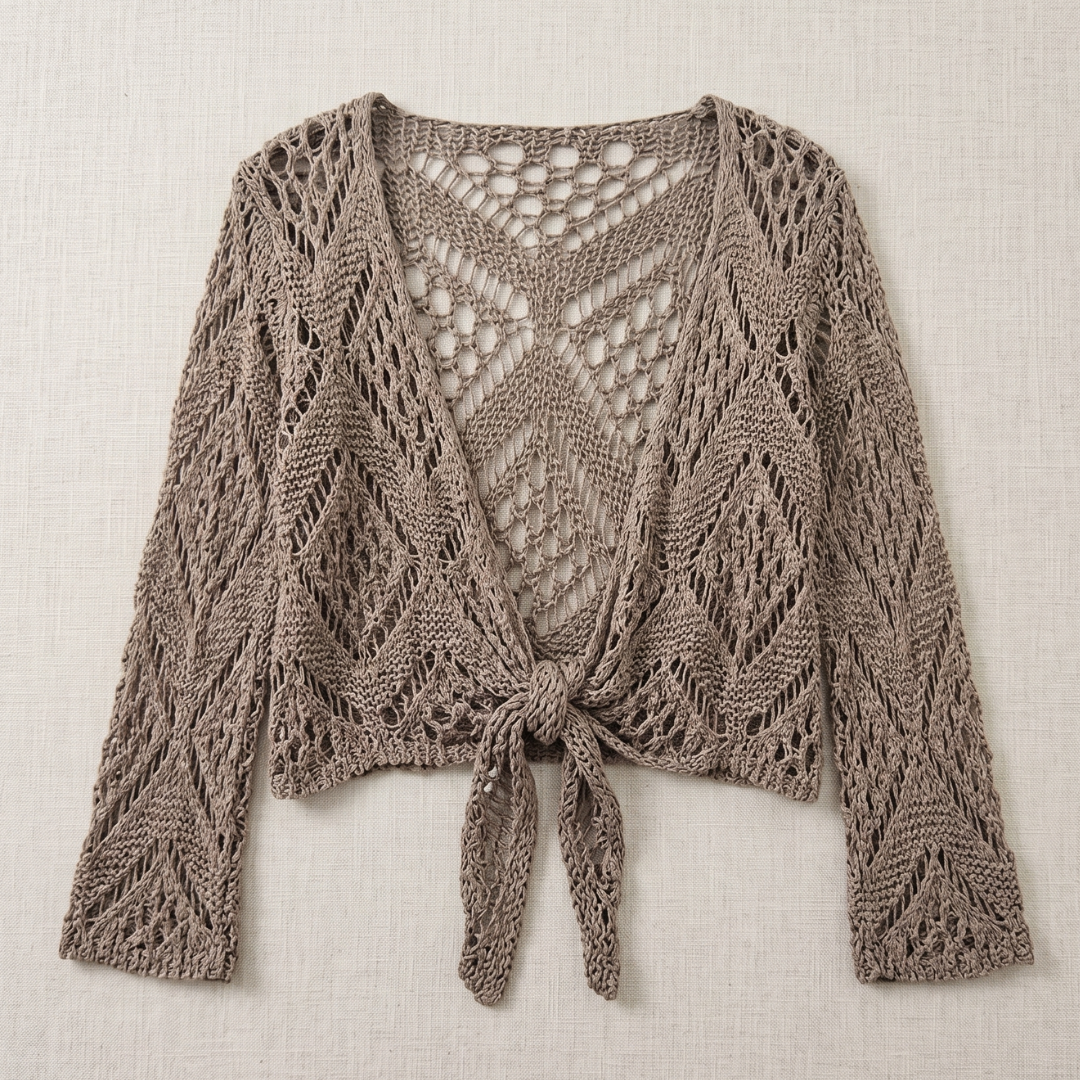 Briellea | Bohemian Tie Front Cardigan