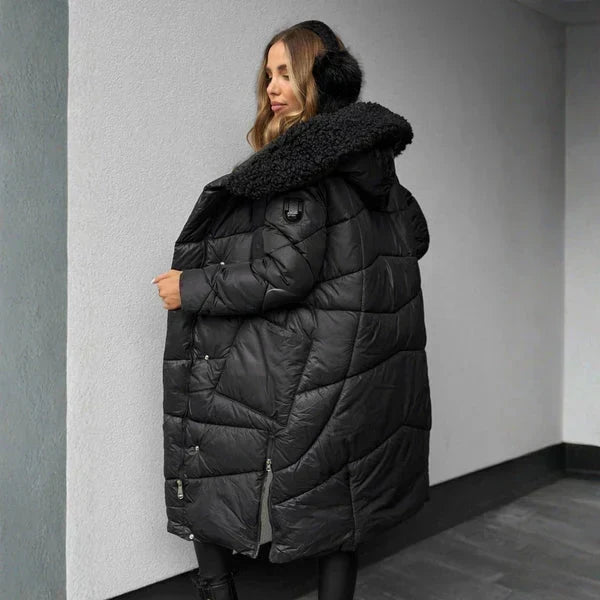 Ysolde | Faux Fur Hooded Puffer Coat