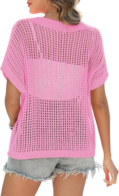 Tahlia | Lightweight Crochet Pullover