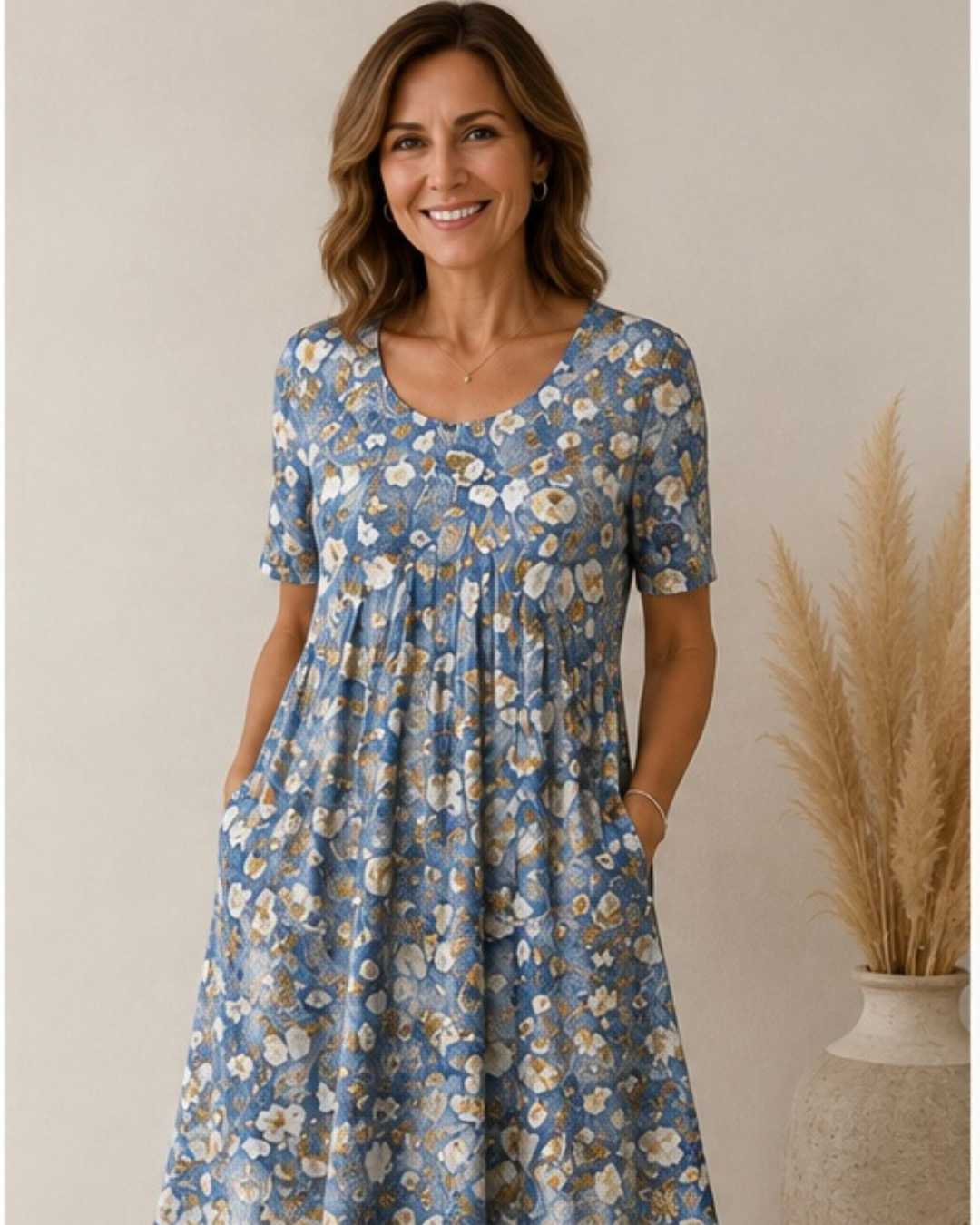 Cyrabelle | Botanical Print Everyday Dress