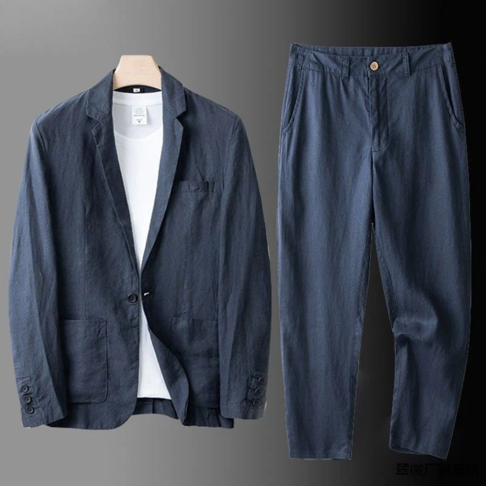 Iskander | Tailored Linen Two Piece Set
