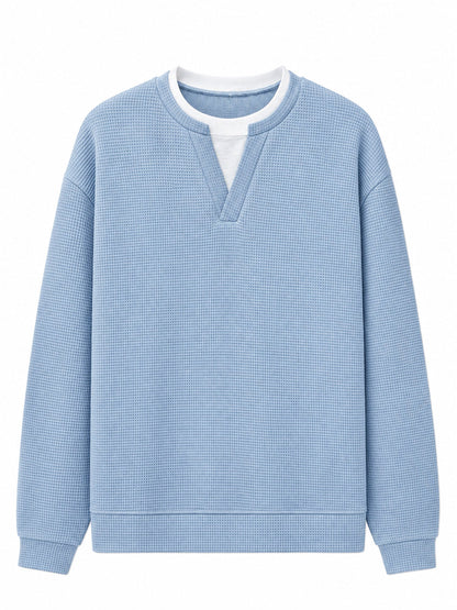 Theron | Textured Notch Neck Sweater