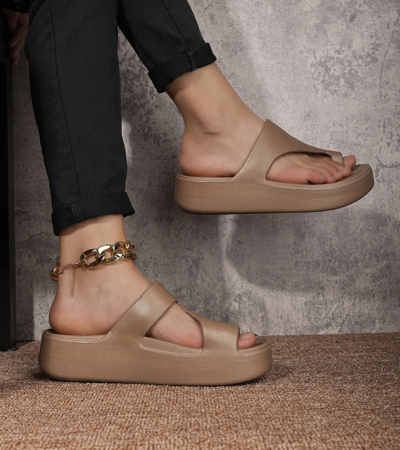 Averie | Cushioned Platform Slide Sandals