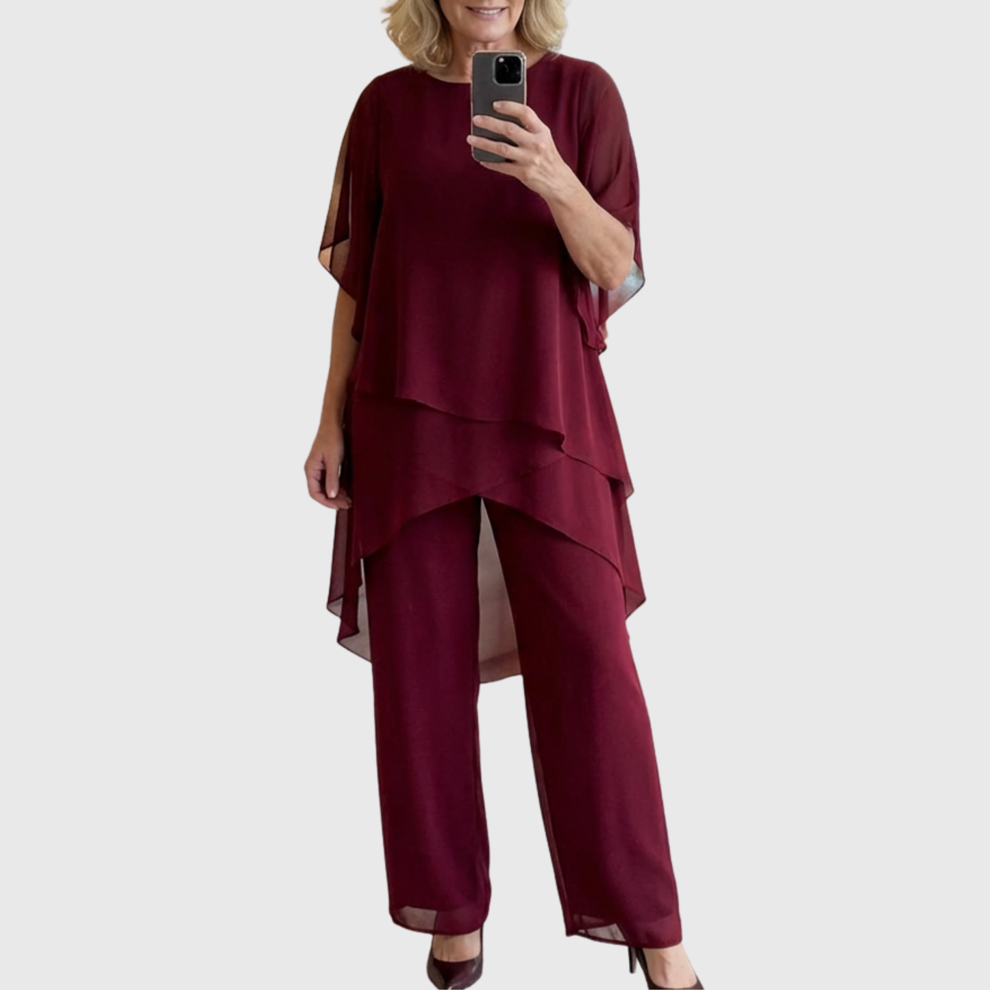 Belisara | Elegant Overlay Two Piece Set