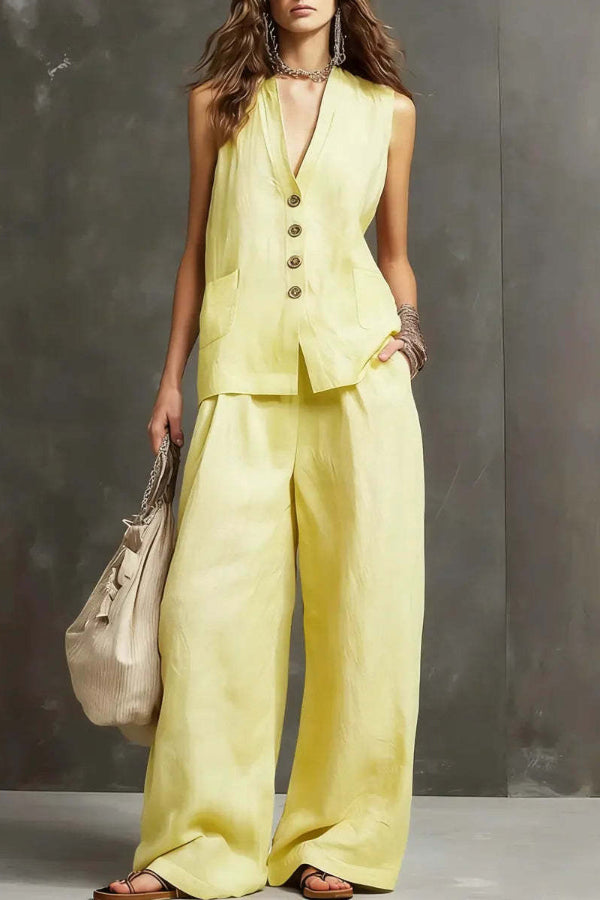 Olivienne | Everyday Linen Two Piece Set