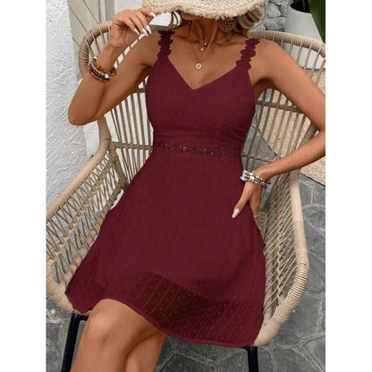 Delysia | Romantic Swiss Dot Mini Dress