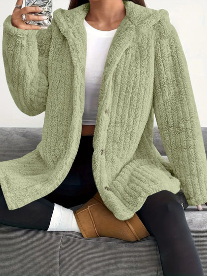 Leonie | Relaxed Plush Hooded Jacket
