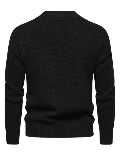 Gannon | Classic Mock Neck Knit Sweater