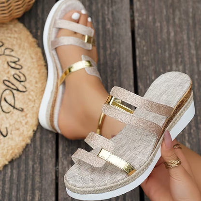 Cressida | Strappy Platform Wedge Sandals