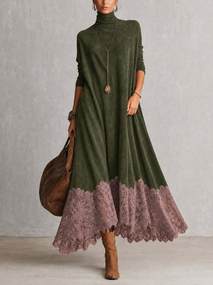 Cresselle | Flowing Lace Hem A Line Dress