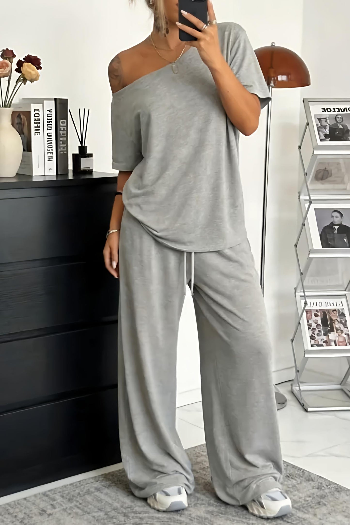 Amara | Casual Drawstring Lounge Two Piece Set