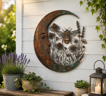 Amelora | Rustic Moon Wall Art