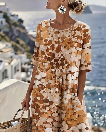 Orlena | Floral Print Relaxed Midi Dress