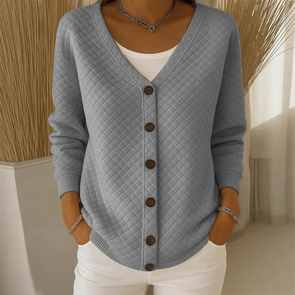 Ellavine | Textured Button Knit Cardigan