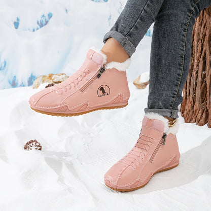 Jovelle | Plush Lined Zip Ankle Boots