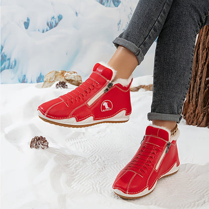 Jovelle | Plush Lined Zip Ankle Boots